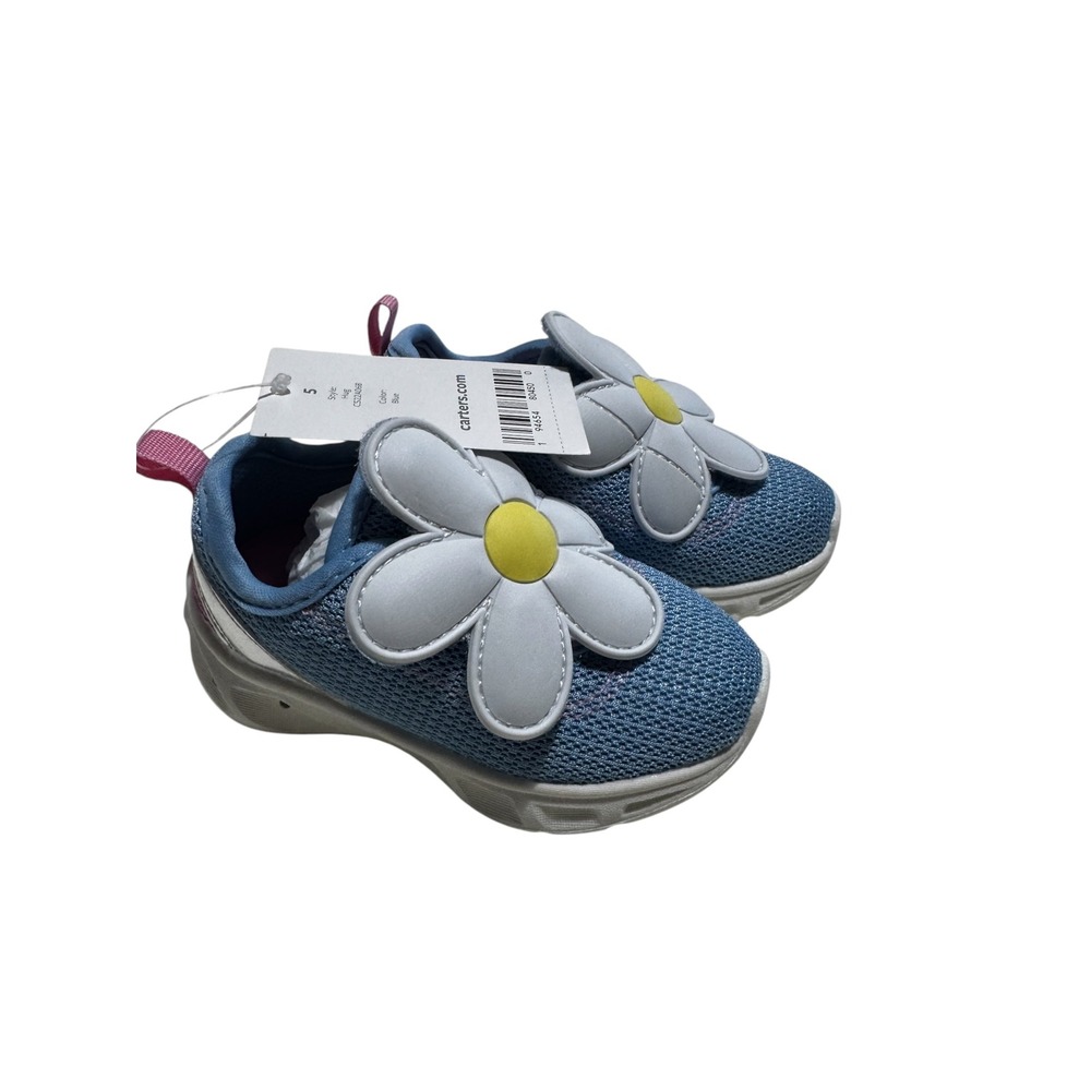 Carters Toddler Girls Hug Daisy Light-Up Sneakers Blue CS22A06B Size 5